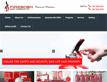 Tablet Screenshot of firescanindia.com